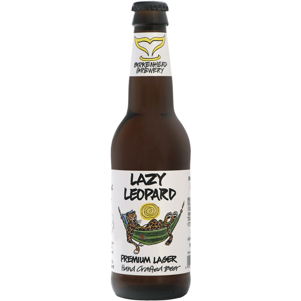 Birkenhead Brewery Lazy Leopard Premium Lager Walker Bay Estate